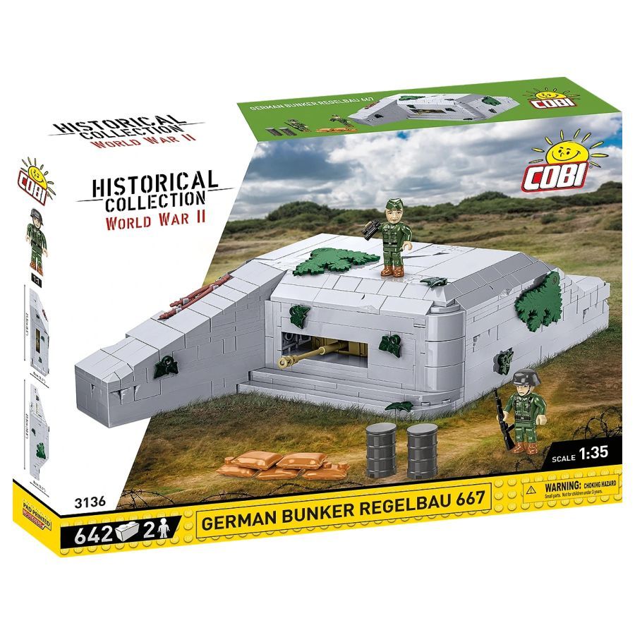 World War 2 - German Bunker Regelbau 667 Construction Brick Set (642 Pieces)