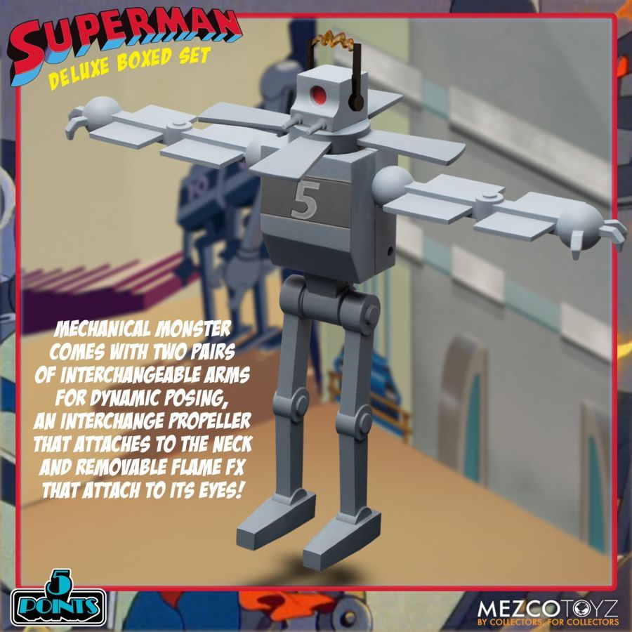 Superman The Animated Series - Mechanical Monsters 5 Points Action Figure Deluxe Box Set