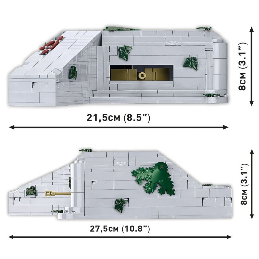 World War 2 - German Bunker Regelbau 667 Construction Brick Set (642 Pieces)