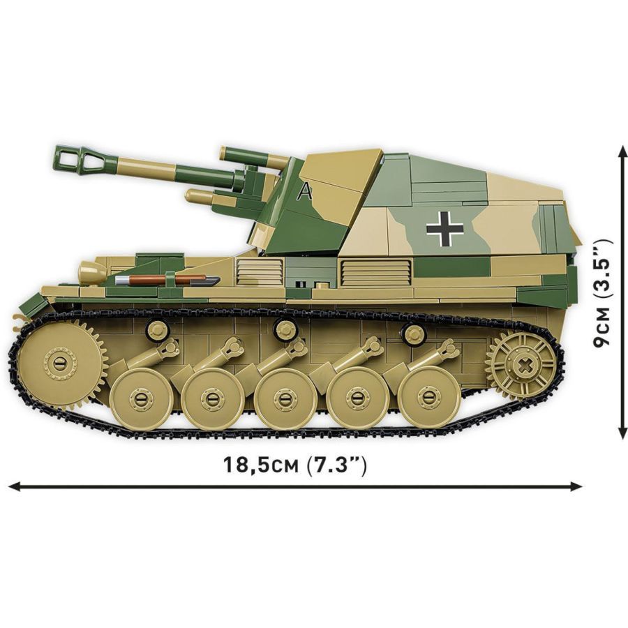 World War 2 - Sd.Kfz.124 Wespe [Exclusive]Construction Brick Set (860 Pieces)