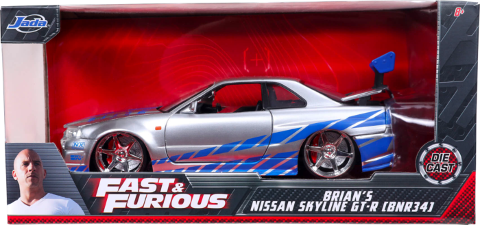 Fast And Furious - '02 Nissan Skyline GT-R 1:24 Scale Hollywood Ride (Model Car)
