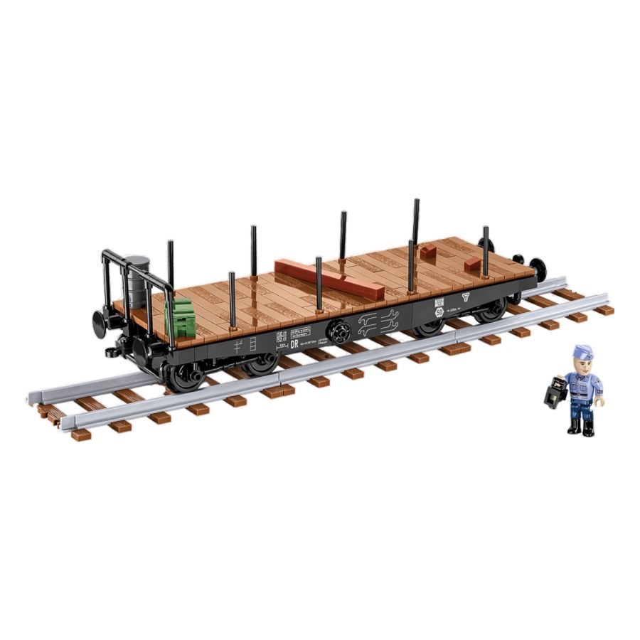 Trains - Schwerer Plattwormwagen Type Ssys Construction Brick Set (424 Pieces)