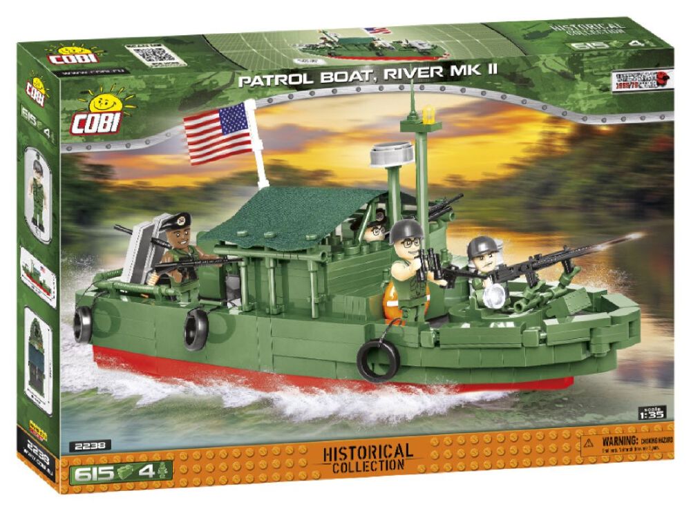 Vietnam War - Patrol Boat River MkII Construction Brick Set (618 Pieces)