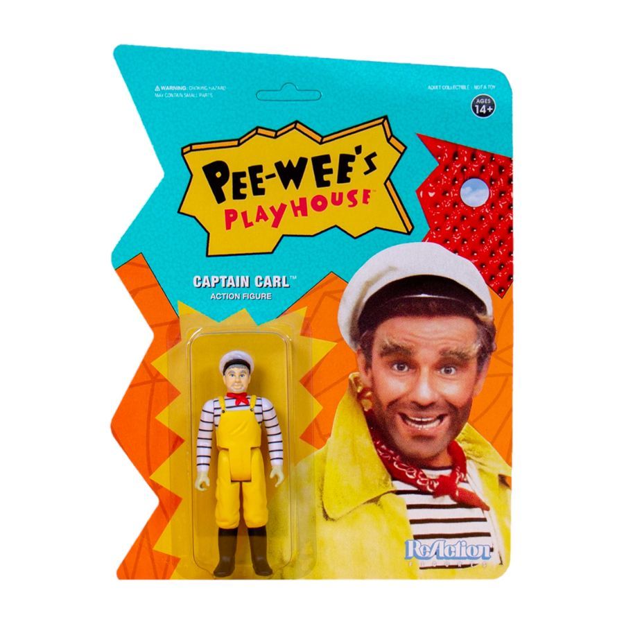 Pee-Wee’s Playhouse - Captain Carl ReAction 3.75″ Action Figure