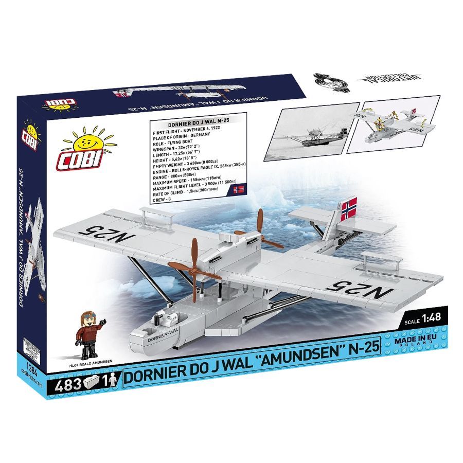 Historical Collection - Dornier Do JWal “Amundsen” N-25 Construction Set (483 Pieces)