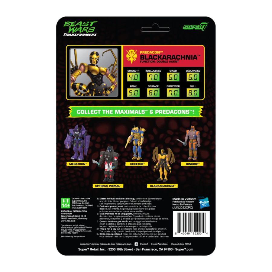 Transformers: Beast Wars - Blackarachnia Reaction 3.75″ Figure