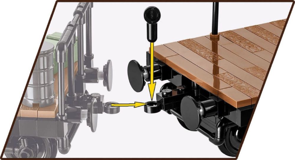 Trains - Schwerer Plattwormwagen Type Ssys Construction Brick Set (424 Pieces)