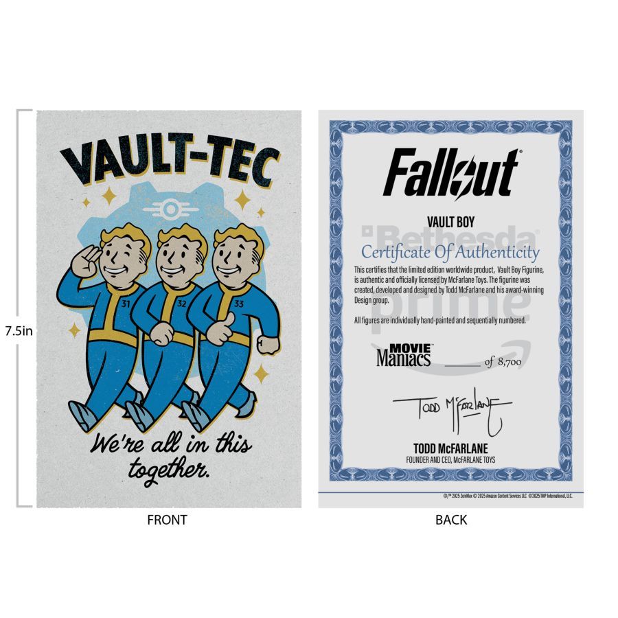 Fallout (TV) - Vault Boy (Season 2) V1 Movie Maniacs 6″ Posed Figure