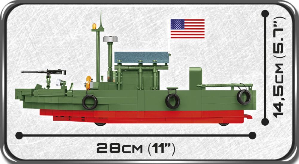 Vietnam War - Patrol Boat River MkII Construction Brick Set (618 Pieces)