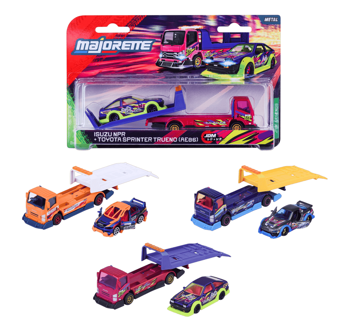 Majorette - JDM Legends Tuning Transporter Hang Sell Assortment (Case of 12)