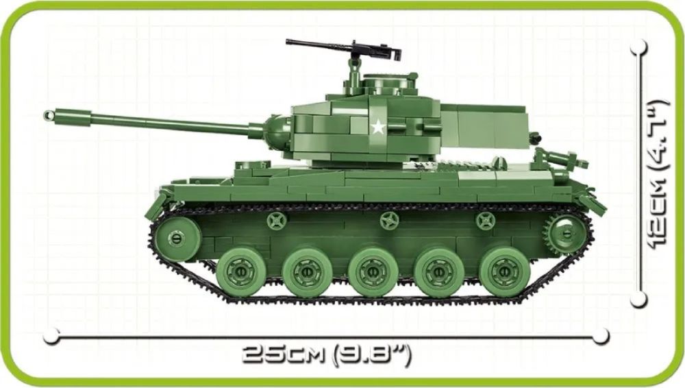 Vietnam War - Walker Build M41A3 Construction Brick Set (625 Pieces)