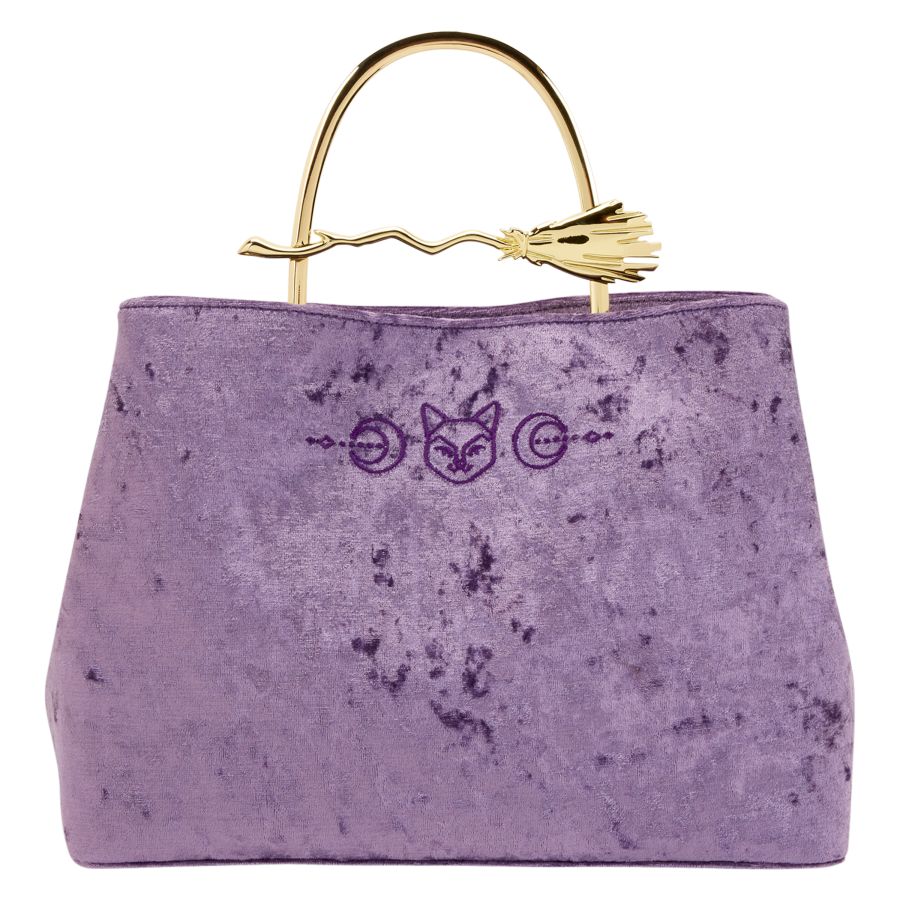 Hocus Pocus - Velvet Broom Handle Handbag