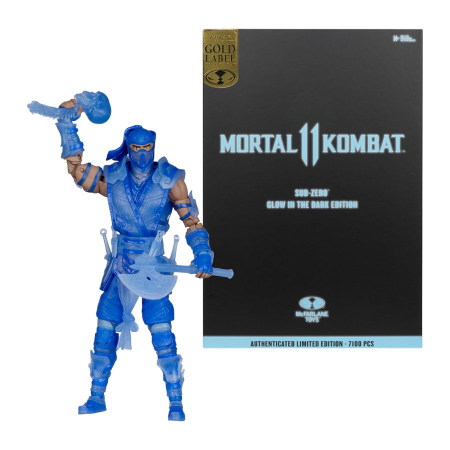 Mortal Kombat II - Sub-Zero (Glow-in-the-Dark) (Gold Label) 7″ Figure