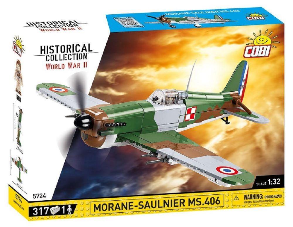 World War 2 - Morane-Saulnier MS.406 Construction Brick Set (317 Pieces)