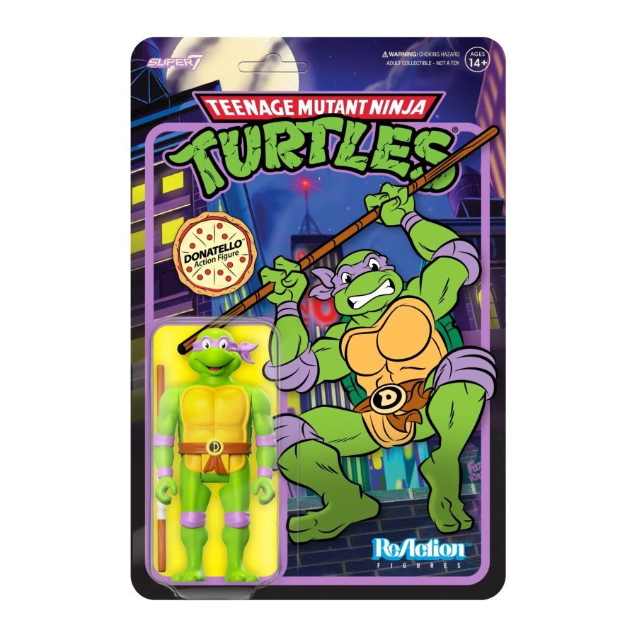 Teenage Mutant Ninja Turtles (TV’87) - Donatello Toon Reaction 3.75″ Figure