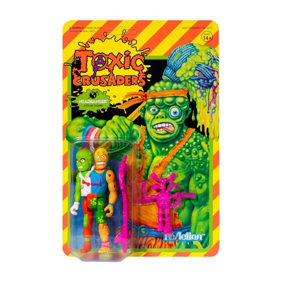 Toxic Crusaders - Headbanger ReAction 3.75″ Action Figure