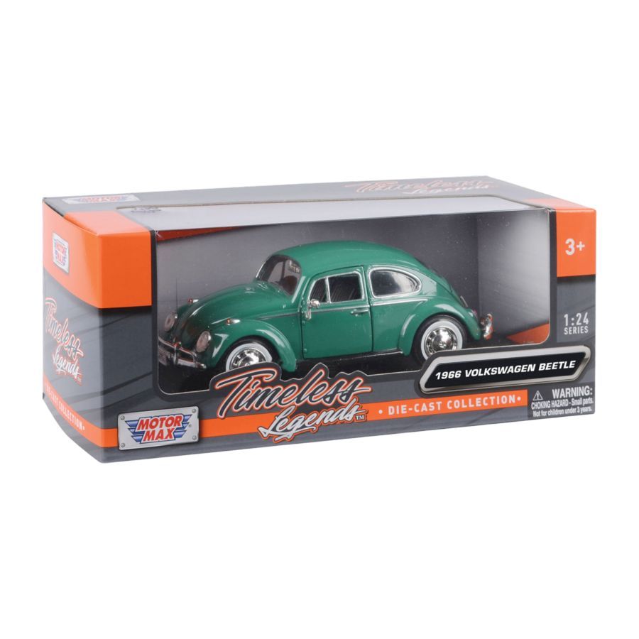 Timeless Legends - 1:24 Scale 1966 Volkswagen Beetle [Green]