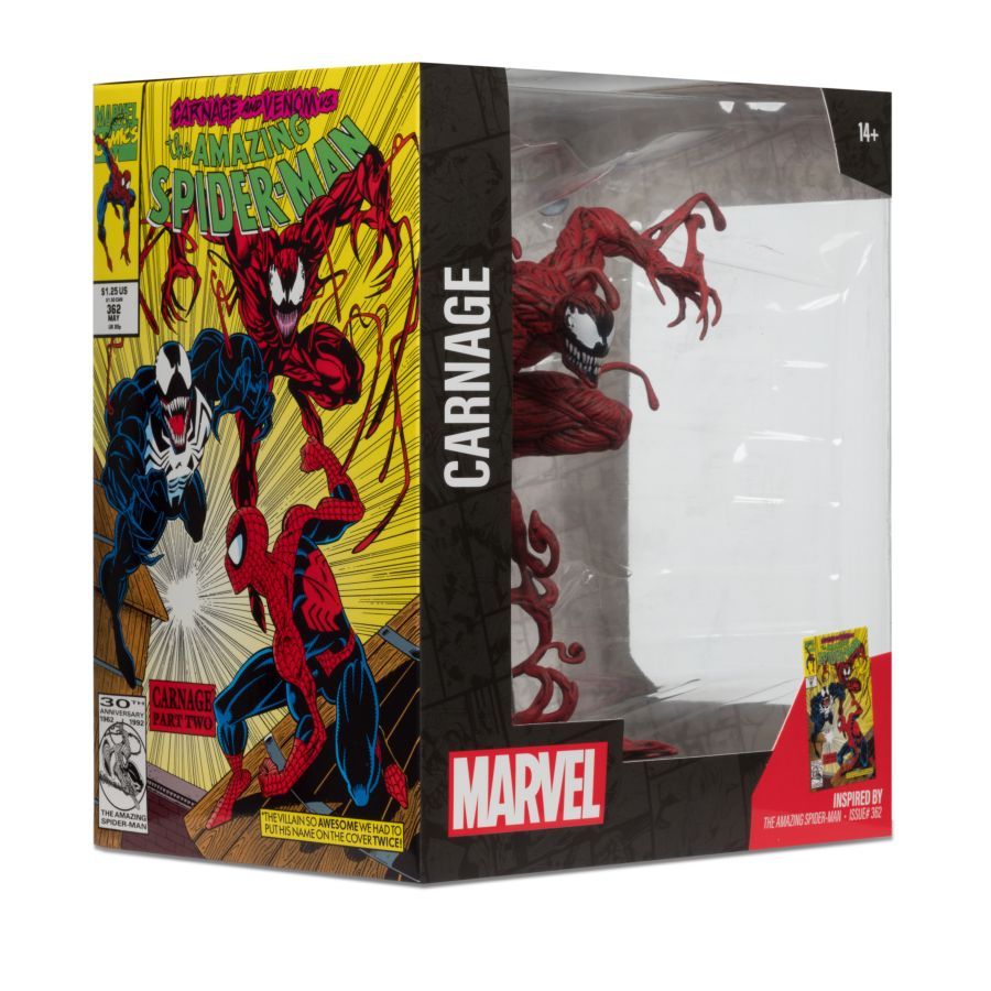 Marvel - Carnage “The Amazing Spider-Man #362” 1:10 Scale Posed Figure