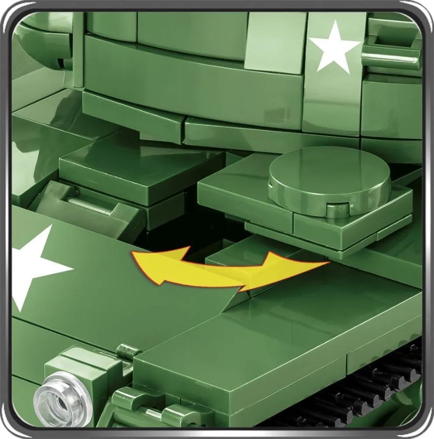 Vietnam War - Walker Build M41A3 Construction Brick Set (625 Pieces)