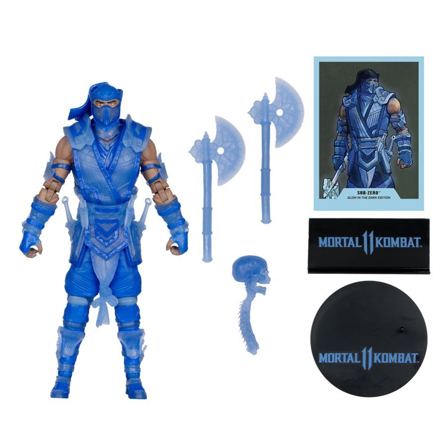 Mortal Kombat II - Sub-Zero (Glow-in-the-Dark) (Gold Label) 7″ Figure