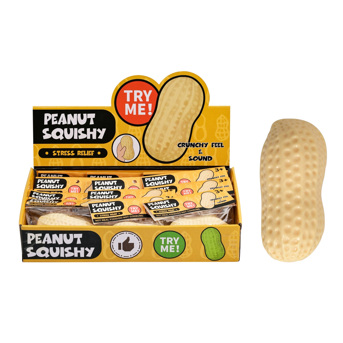 Squishy - Crunchy Peanut (12cm x 7cm x 3cm)