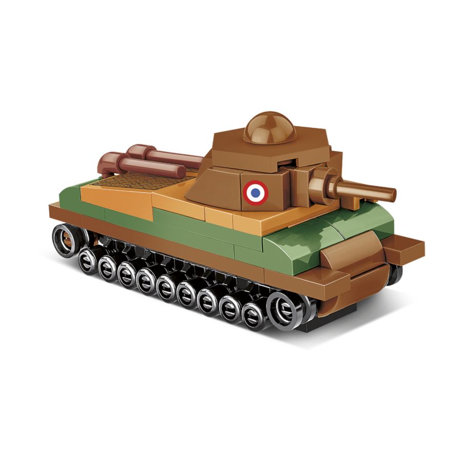 World War 2 - Somua S-35 Tank Construction Brick Set (99 Pieces)