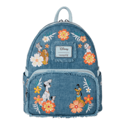Disney - Dogs & Cats Faux Denim Fringe Loungefly Backpack