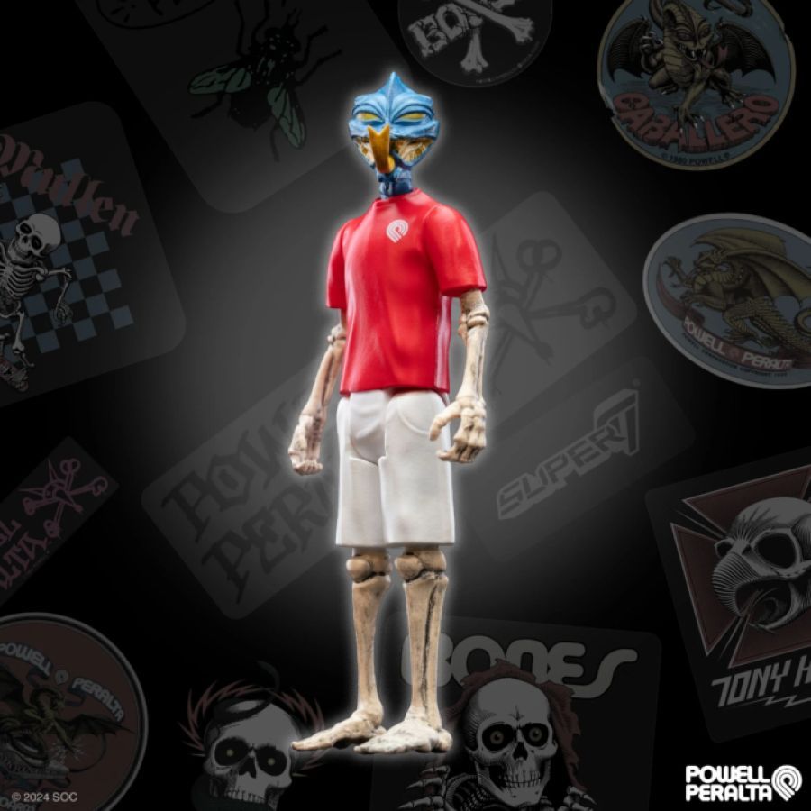 Powell Peralta - Steve Caballero Dragon [Animal Chin] ReAction 3.75″ Action Figure [Wave 5]
