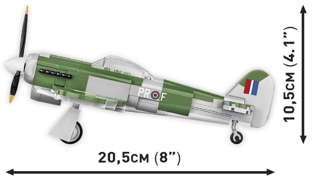 World War 2 - Hawker Typhoon Mk.1B Construction Brick Set (190 Pieces)