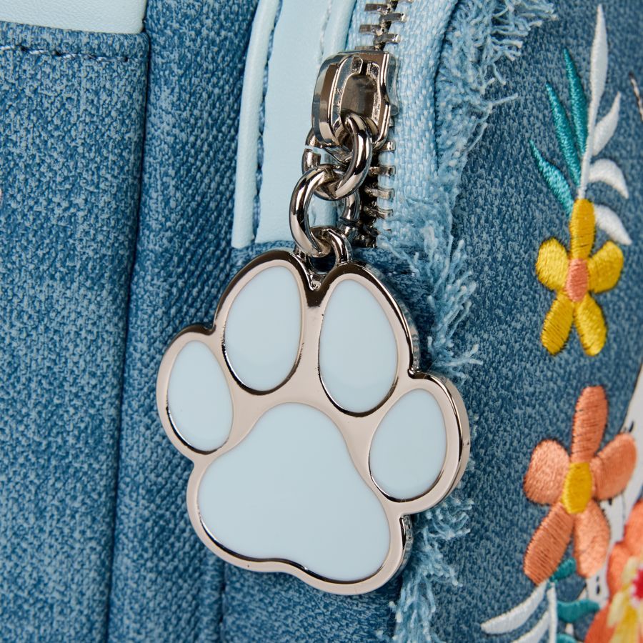 Disney - Dogs & Cats Faux Denim Fringe Loungefly Backpack