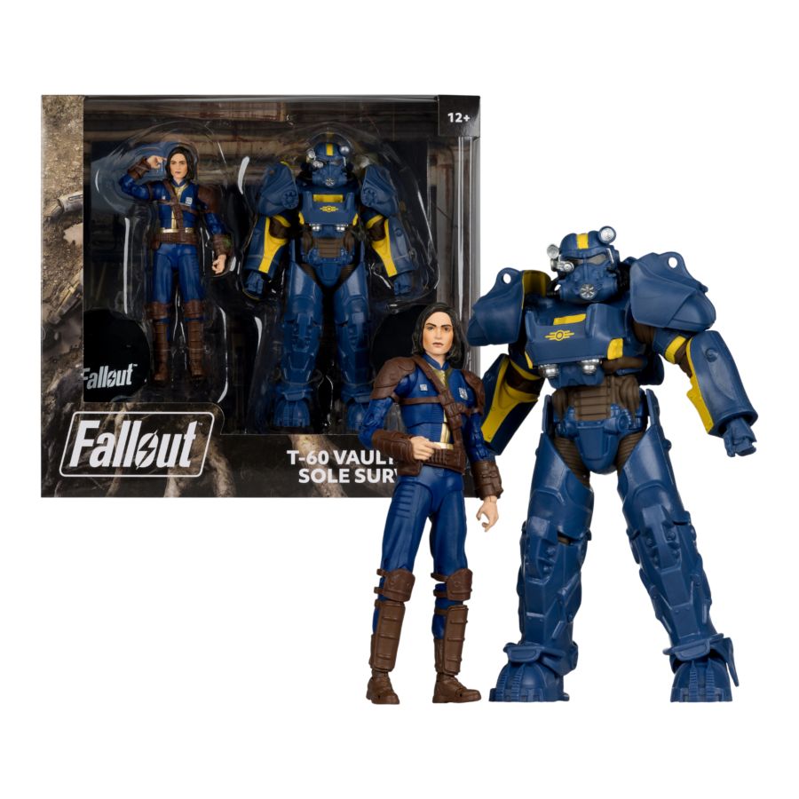 Fallout 4 – T- 60 Vault Tec & Sole Survivor 7″ Action Figure 2-Pack