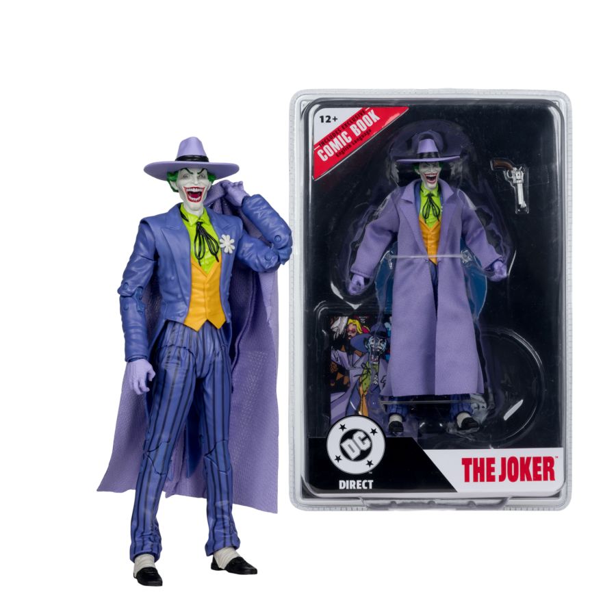 DC Direct - The Joker (Crisis On Infinite Earths) Page Punchers 7 ” Figure with Comic