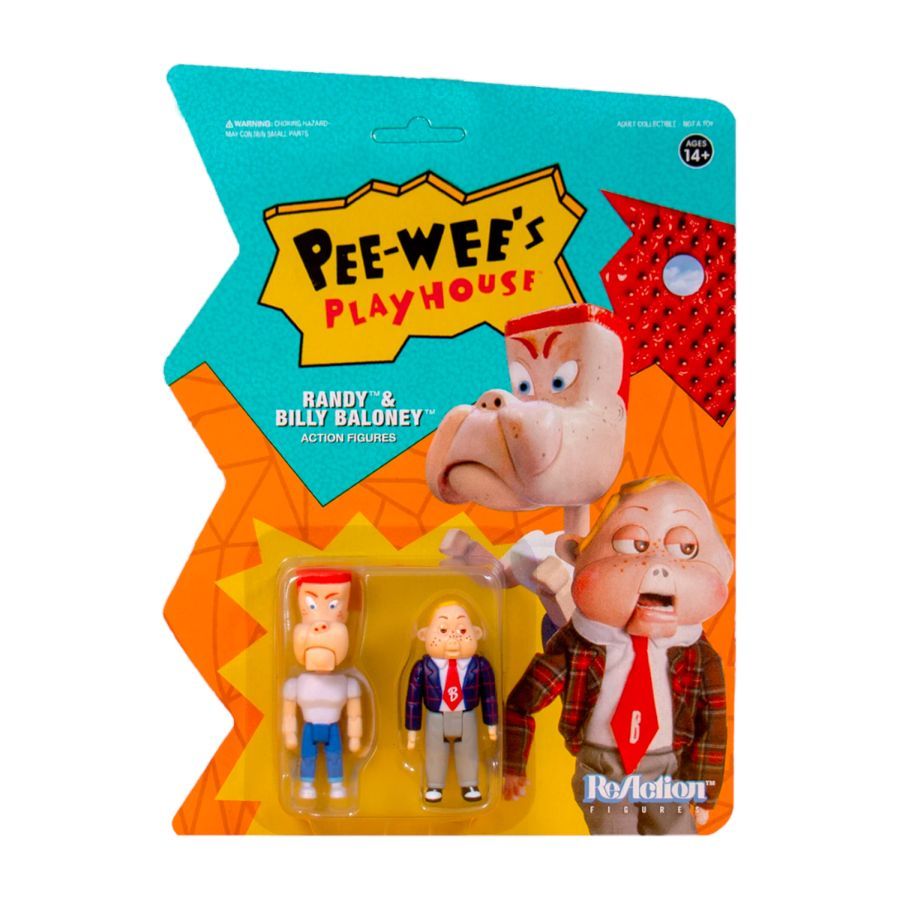 Pee-Wee’s Playhouse - Randy & Billy Baloney ReAction 3.75″ Action Figure 2-Pack
