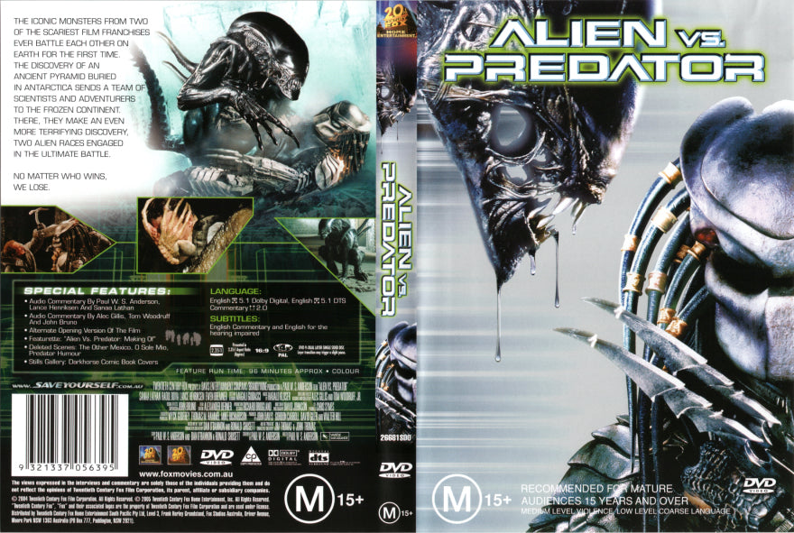Alien vs Predator DVD