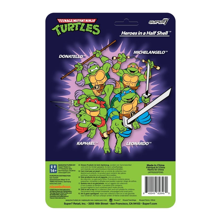 Teenage Mutant Ninja Turtles (TV’87) - Michelangelo Toon Reaction 3.75″ Figure