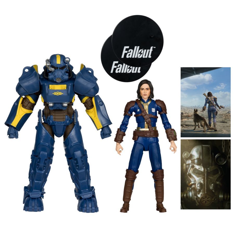 Fallout 4 – T- 60 Vault Tec & Sole Survivor 7″ Action Figure 2-Pack