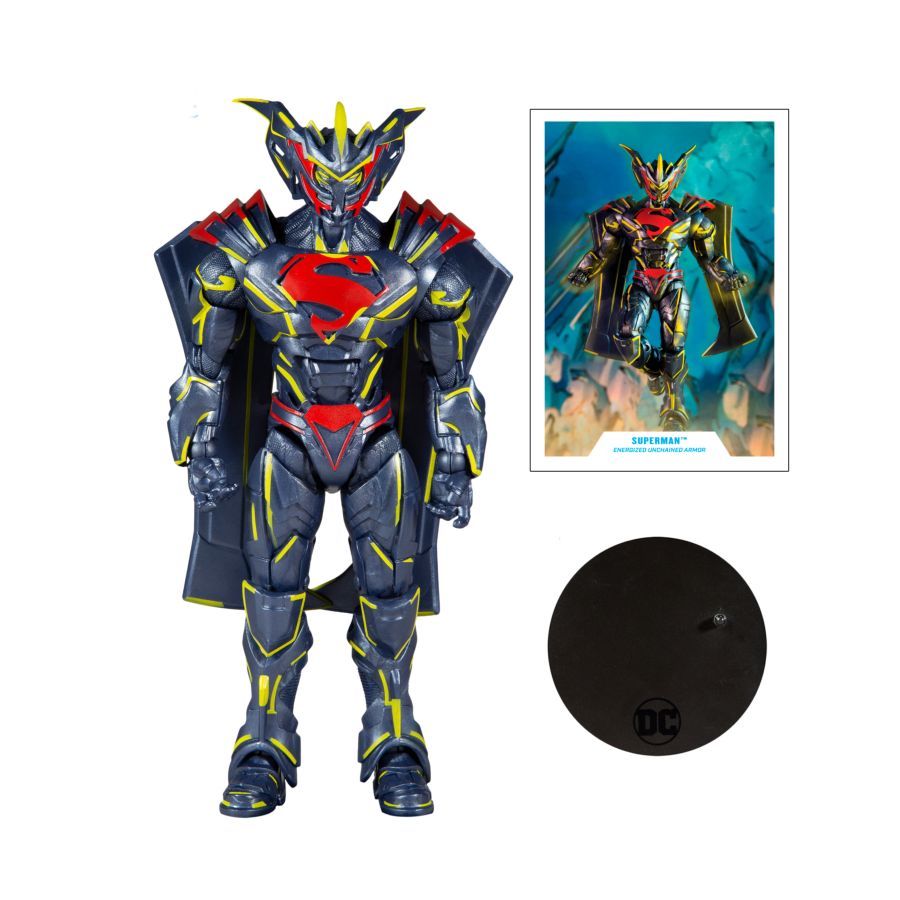 DC Comics - Superman Energized Unchained Armor Gold 7″ Action Figure