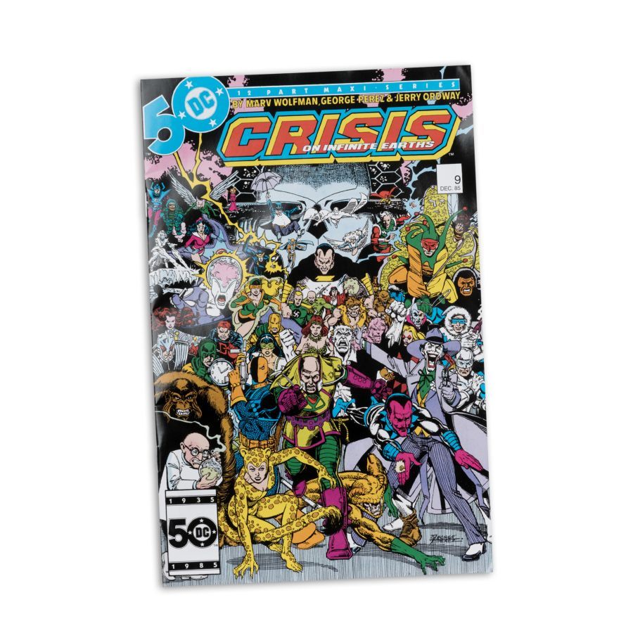 DC Direct - The Joker (Crisis On Infinite Earths) Page Punchers 7 ” Figure with Comic