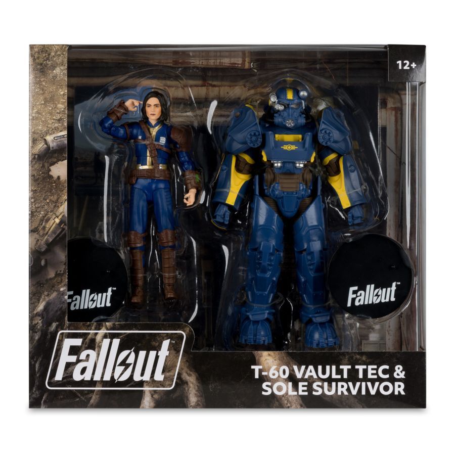 Fallout 4 – T- 60 Vault Tec & Sole Survivor 7″ Action Figure 2-Pack