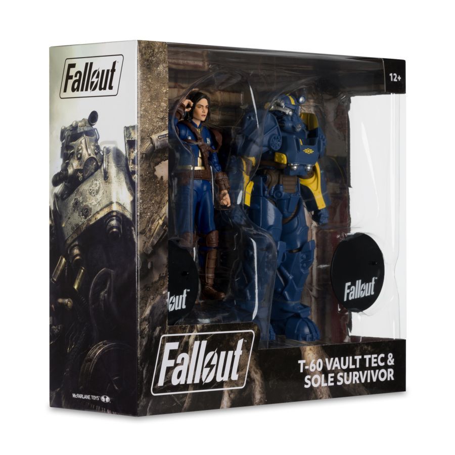 Fallout 4 – T- 60 Vault Tec & Sole Survivor 7″ Action Figure 2-Pack