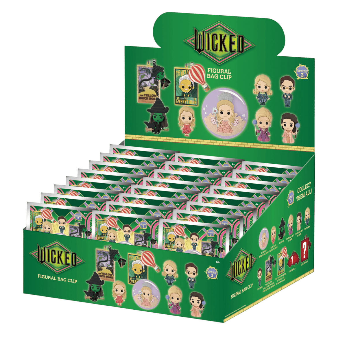 Wicked (2024) - 3D PVC Bag Clip Series 3 (Display of 24)