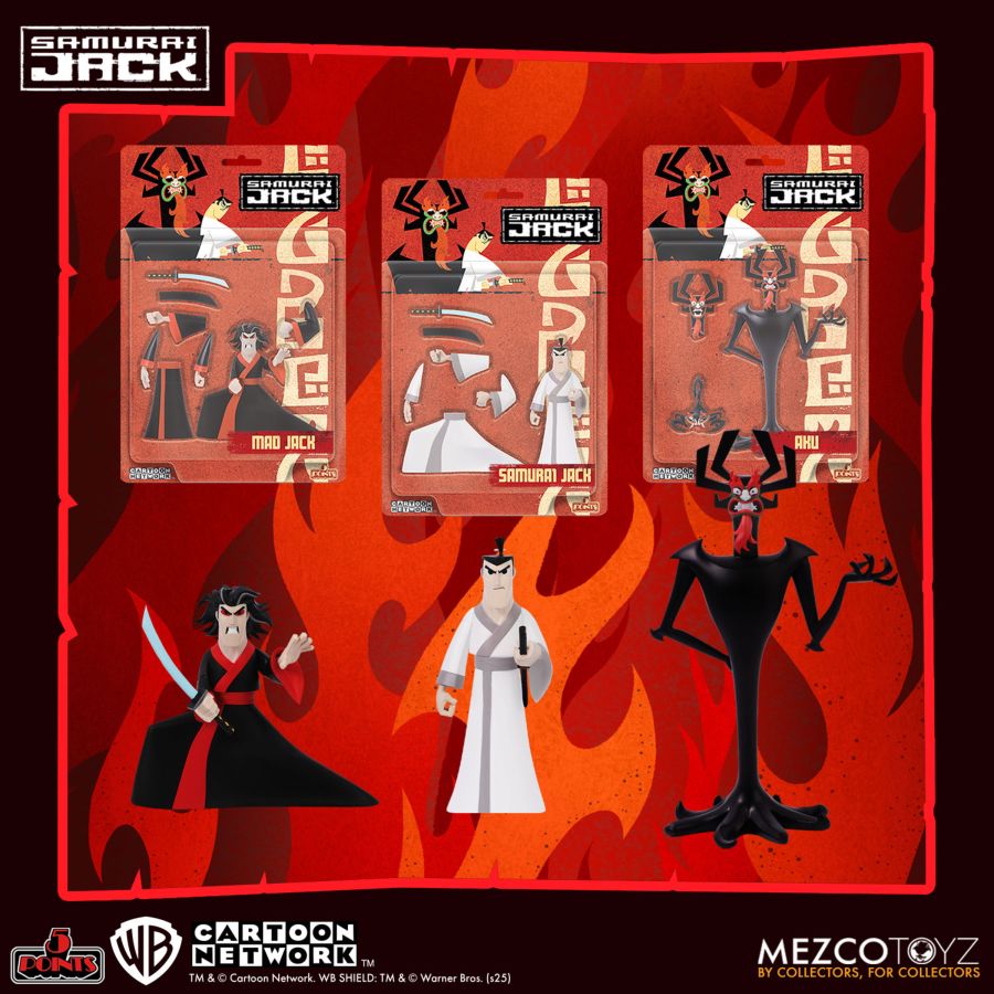 Samurai Jack - 5 Points Figure Assortment Pack Of 3 (Action Figure)