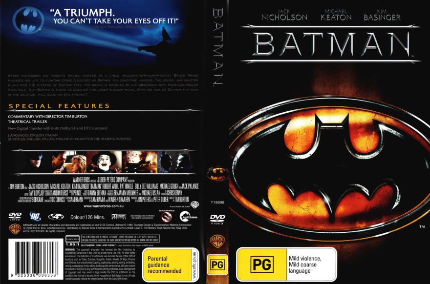 Batman (1989) DVD