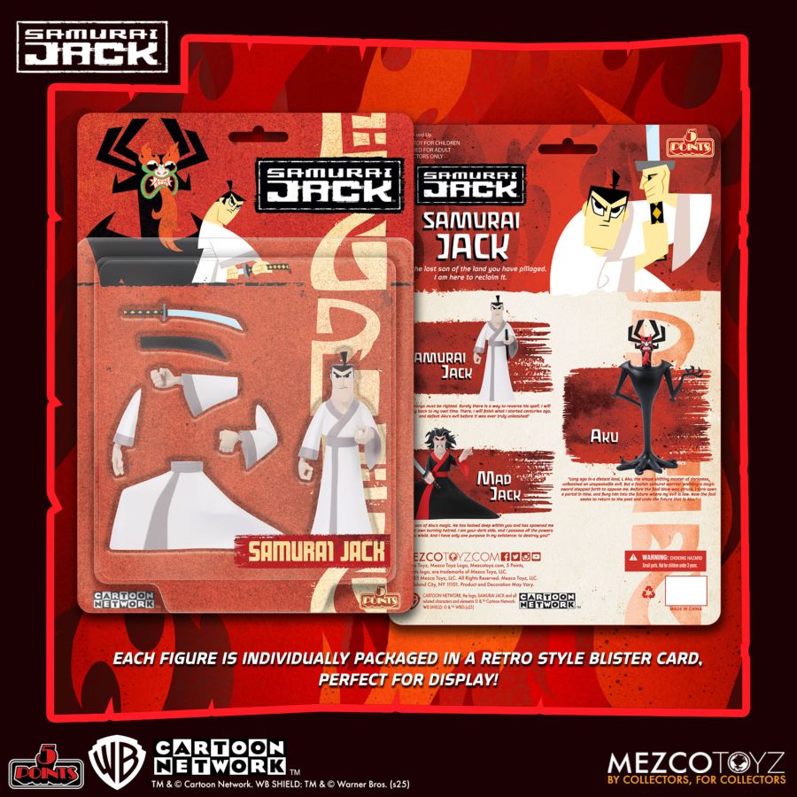 Samurai Jack - 5 Points Figure Assortment Pack Of 3 (Action Figure)