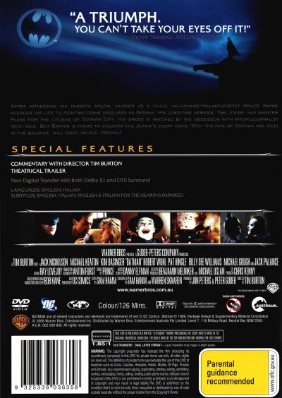 Batman (1989) DVD