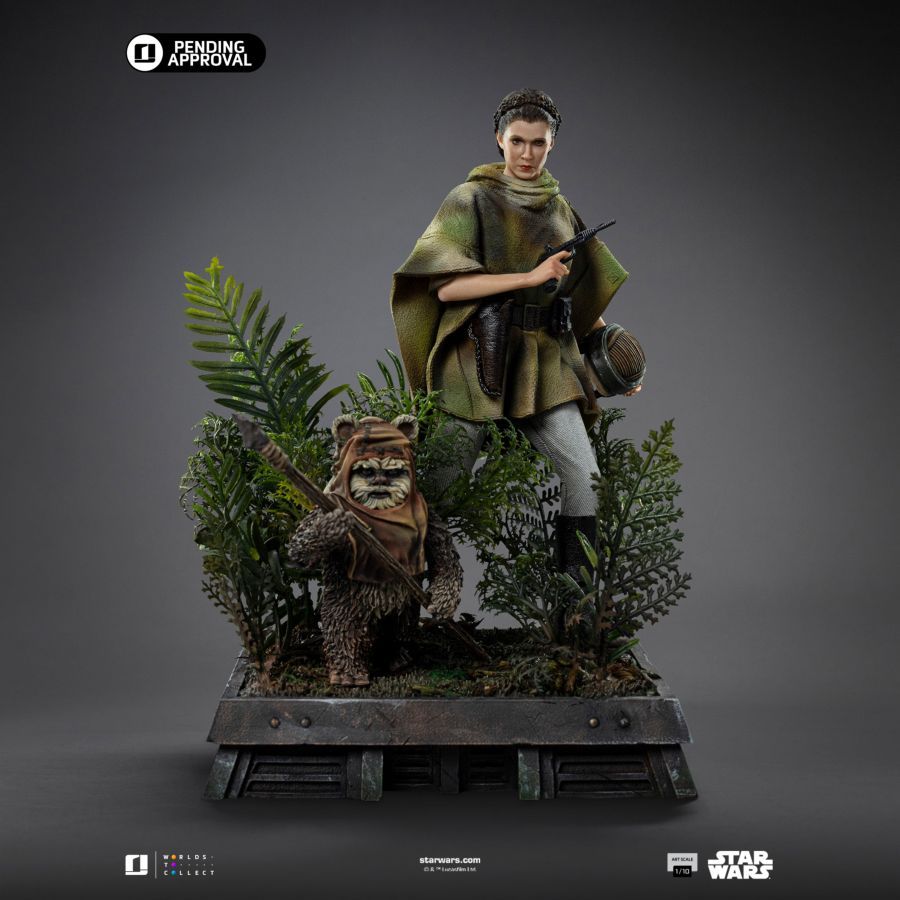 Star Wars - Leia and Wicket 1:10 Scale Statue