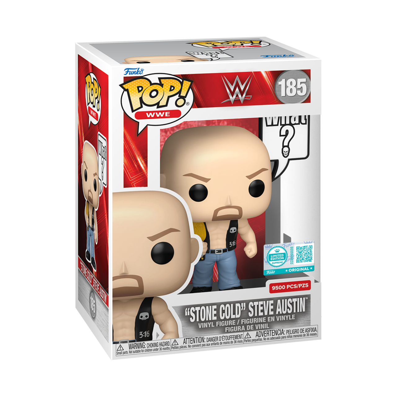 WWE - Stone Cold What? Pop! Saying Limited Edition (Pop! Vinyl)