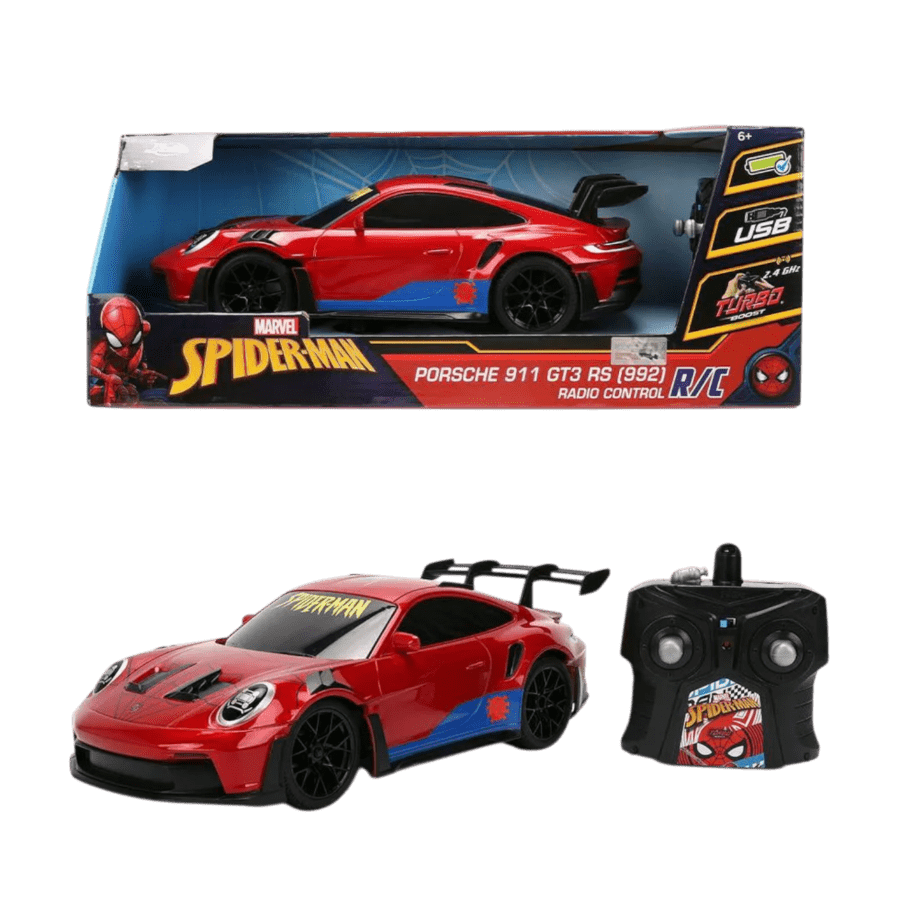 Spider-Man - 1:16 Spider-Themed Porsche 911 (992) GT3 RS Remote Contrl Car