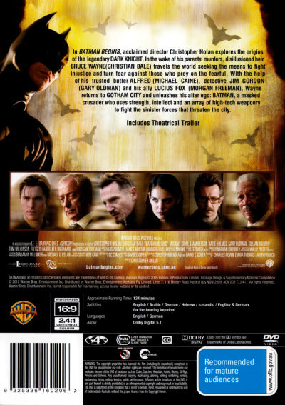 Batman Begins DVD