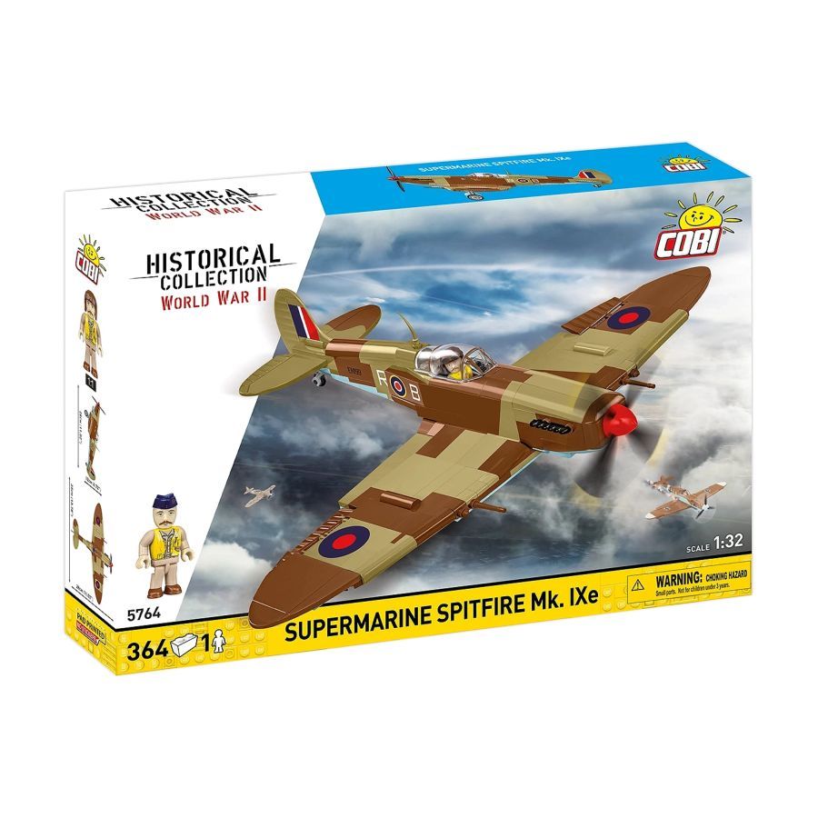 World War 2 - Supermarine Spitfire MK. IXE Construction Brick Set (364 Pieces)
